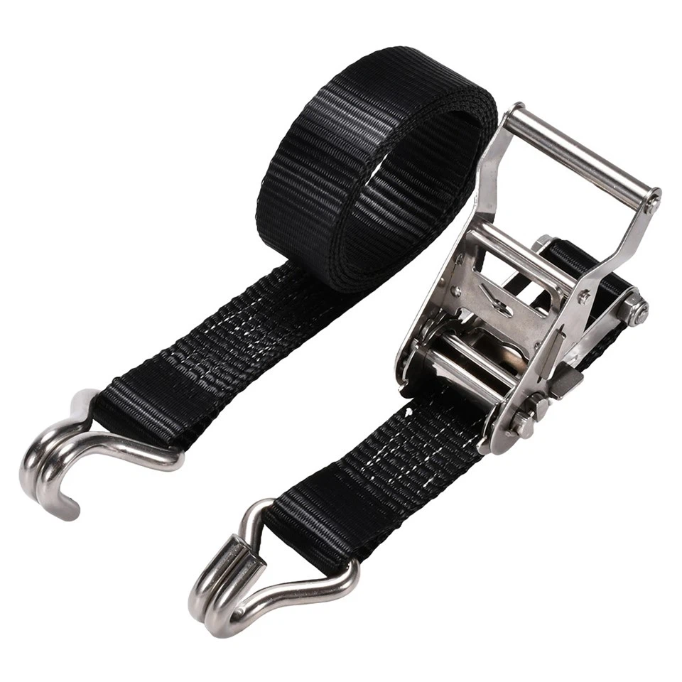 35mm Stainless Steel Ratchet Strap With Double J-Hook high quality