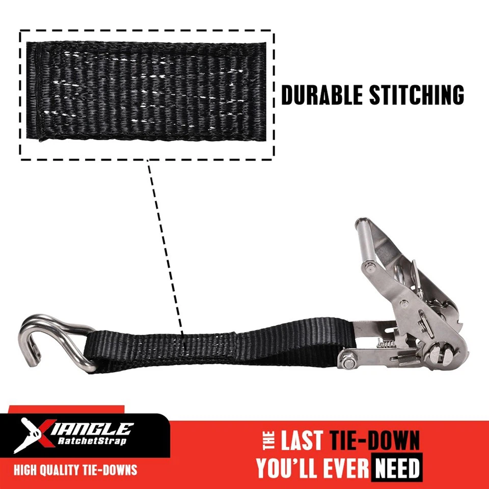 35mm Stainless Steel Ratchet Strap With Double J-Hook best