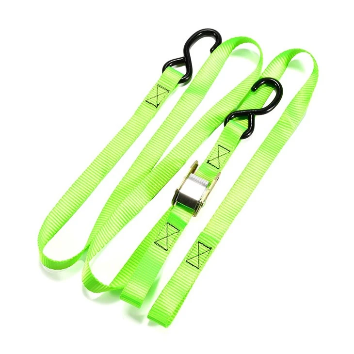 2pk 25mm Lashing Belt Motorcycle Locking Cam Buckle Tie Down Strap